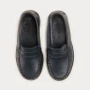 BOY Pepa London Leather Moccasins In Navy (25-34EU)