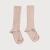 BOY Pepa London Light Pink Ribbed Knee-High Socks (3mths-10yrs)