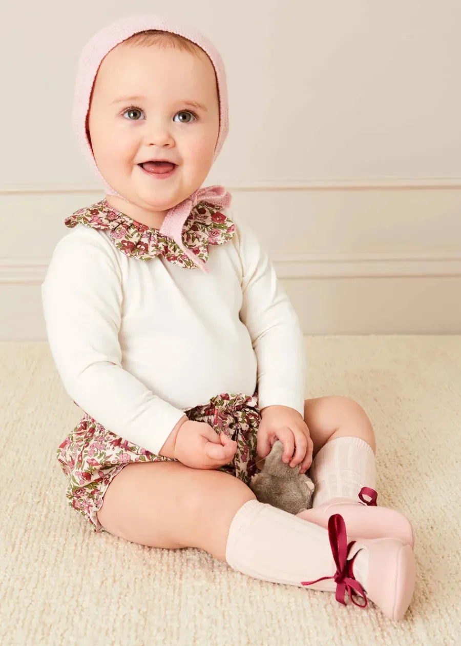 BOY Pepa London Light Pink Ribbed Knee-High Socks (3mths-10yrs)