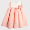 Pepa London Linen Blend Trapeze Dress in Peach Orange (12mths-10yrs)