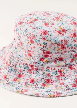 BOY Pepa London Louisa Floral Beach Hat in Pink (S-M)