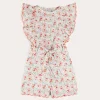 Pepa London Louisa Floral Ruffle Detail Playsuit in Pink (4-12yrs)