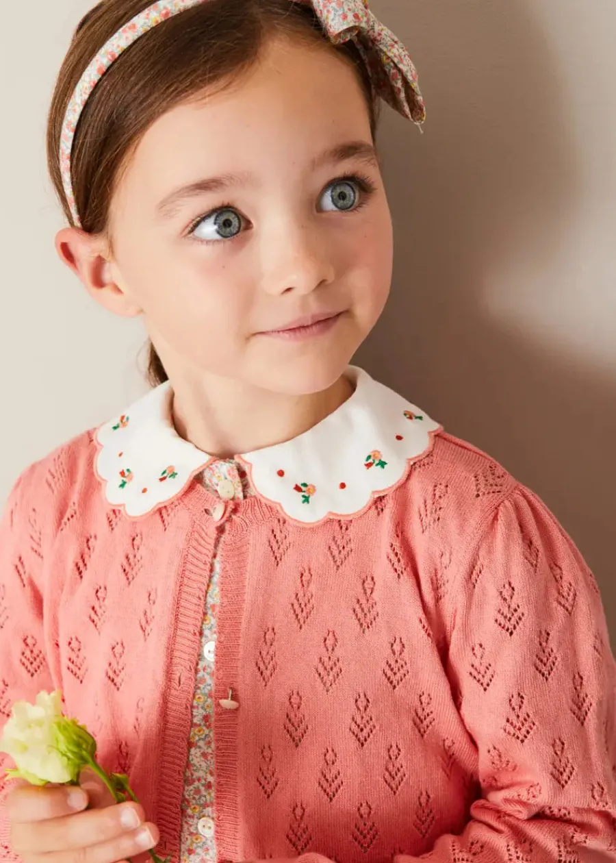 BOY Pepa London Mabel Floral Hairband in Coral