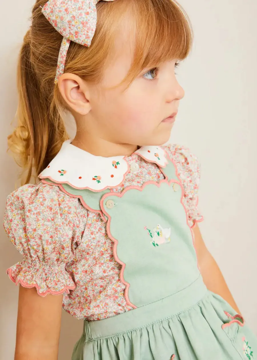 BOY Pepa London Mabel Floral Hairband in Coral