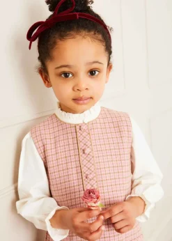 Pepa London Mao Collar Romantic Blouse in White (18mths-10yrs)