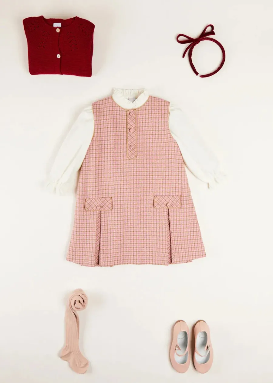 Pepa London Mao Collar Romantic Blouse in White (18mths-10yrs)