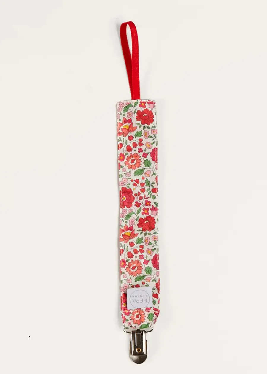 BOY Pepa London Margot Dummy Clip in Red Made with Liberty Fabric