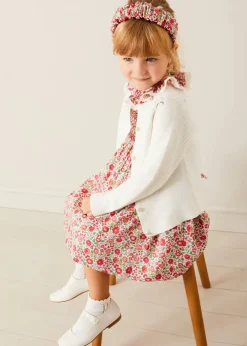 Pepa London Margot Hand-Smocked Dress in Red Made with Liberty Fabric (12m-6yrs)