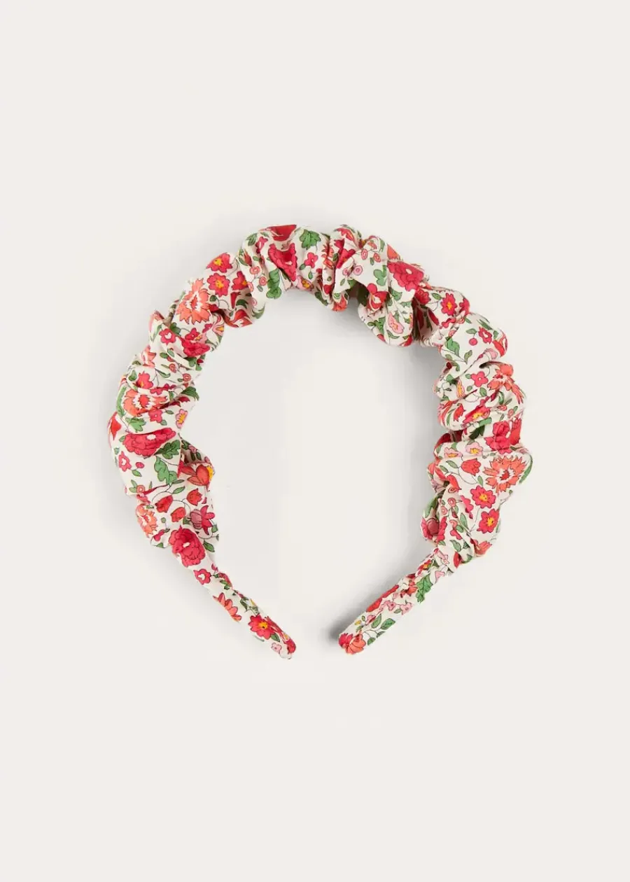 BOY Pepa London Margot Liberty Floral Scrunchie Hairband in Red