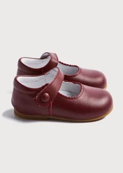 Pepa London Mary Jane Baby Shoes in Burgundy (20-24EU)