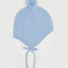 BOY Pepa London Merino Wool Pom Pom Hat In Blue (S-L)