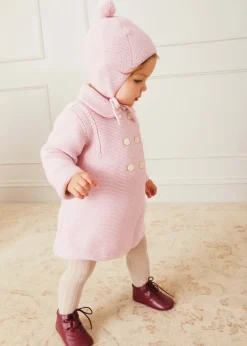 BOY Pepa London Merino Wool Pom Pom Hat In Pink (S-L)