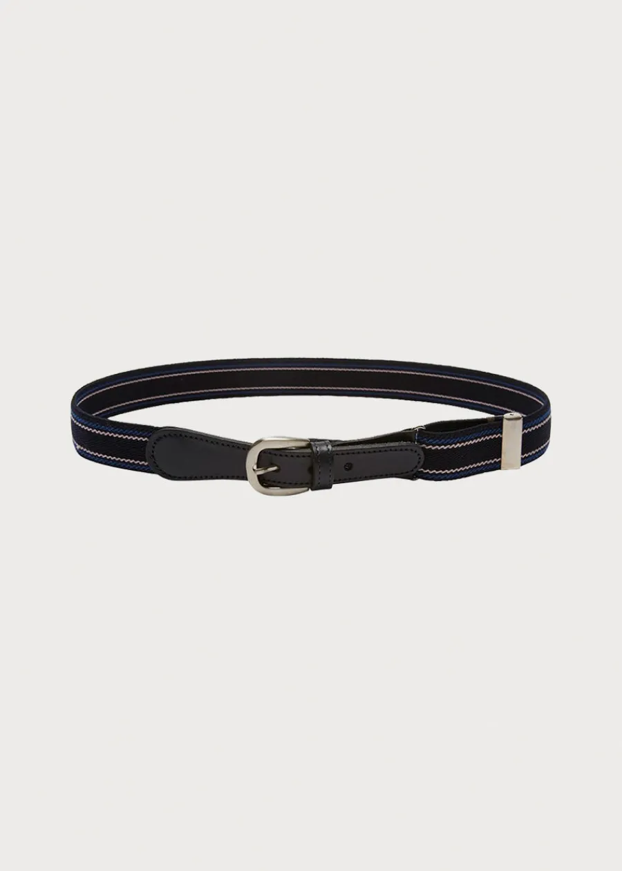 BOY Pepa London Navy Striped Belt