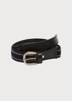 BOY Pepa London Navy Striped Belt