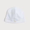 BOY Pepa London Newborn Bonnet with Rocking Horse Embroidery Beige (0-3mths)
