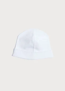 BOY Pepa London Newborn Bonnet with Rocking Horse Embroidery Blue (0-3mths)