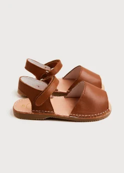 BOY Pepa London Open Toe Leather Sandals in Brown (17-30EU)