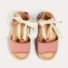 Pepa London Open Toe Tie Detail Espadrilles in Pink (24-35EU)