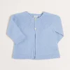 Pepa London Openwork Detail Baby Cardigan in Blue (1-12mths)