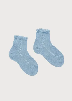 BOY Pepa London Openwork short socks - Light blue (0mths-6yrs)