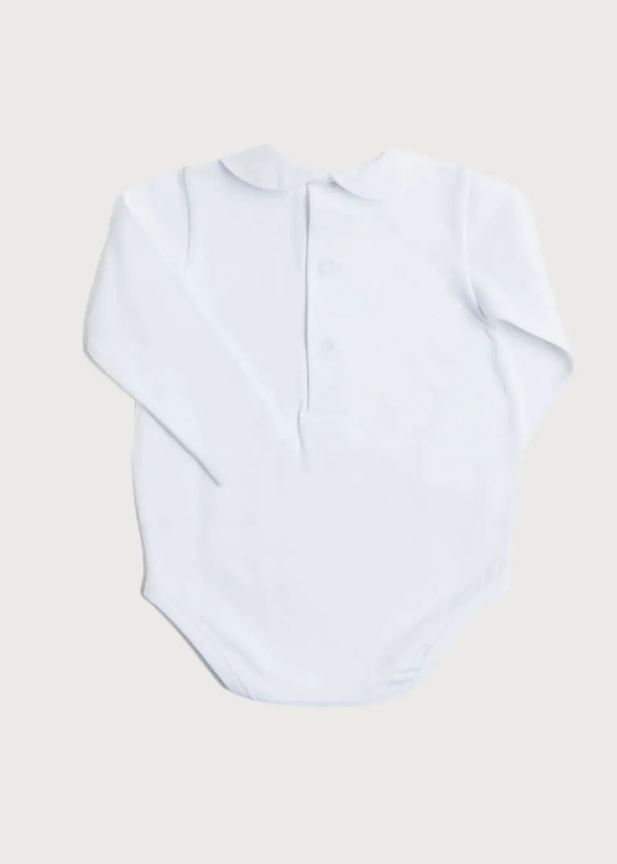 BOY Pepa London Peter Pan Collar Bodysuit in White (0mths-3yrs)