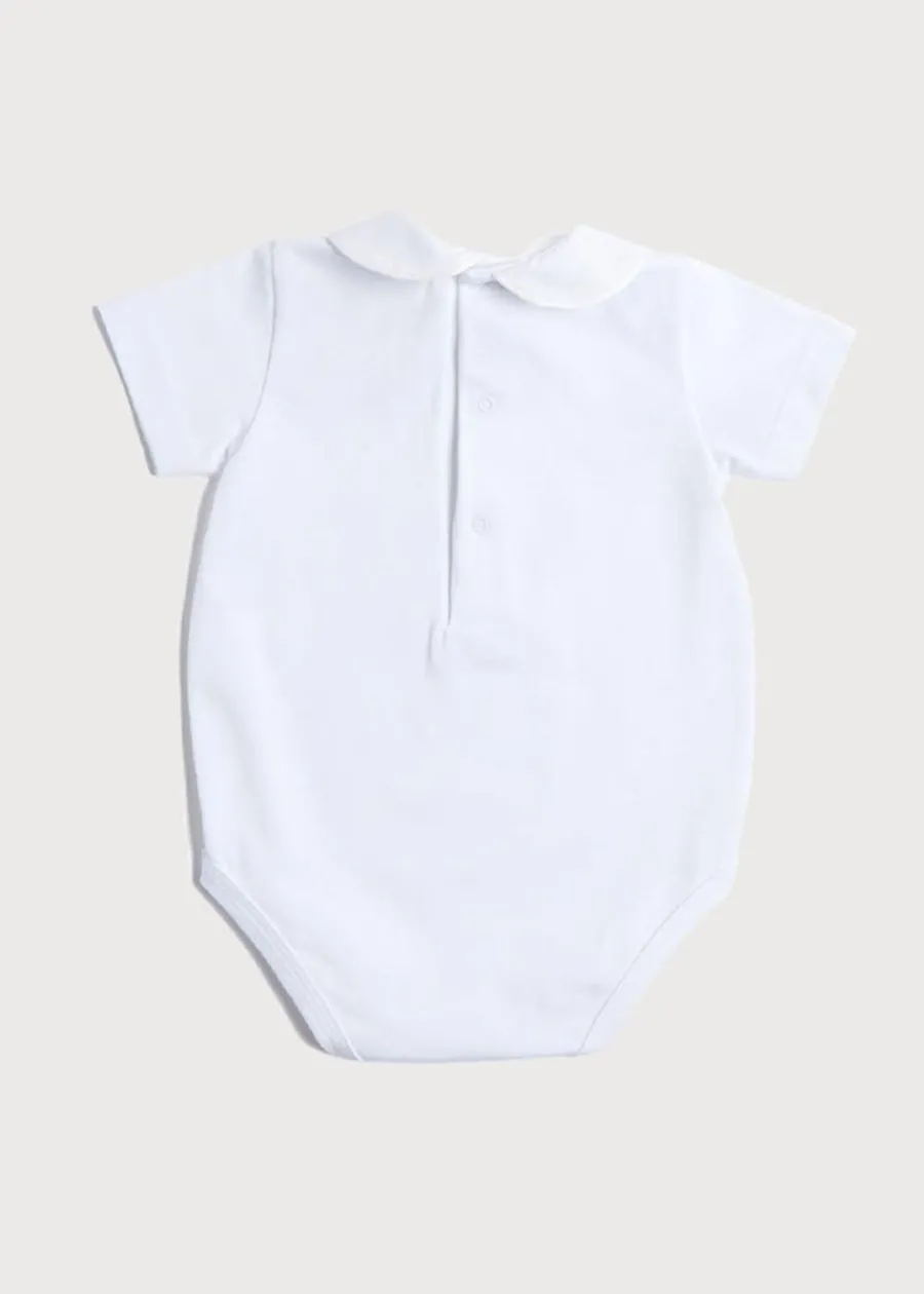 BOY Pepa London Peter Pan Collar Bodysuit in White (0mths-3yrs)