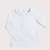 BOY Pepa London Peter Pan Collar Long Sleeve Top in White (2-5yrs)