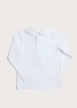 BOY Pepa London Peter Pan Collar Long Sleeve Top in White (2-5yrs)