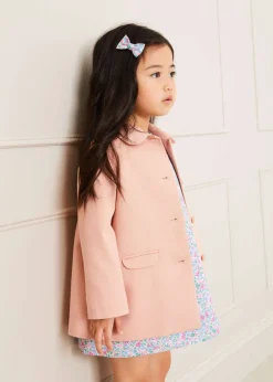Pepa London Peter Pan Collar Swing Coat in Pink (18mths-10yrs)