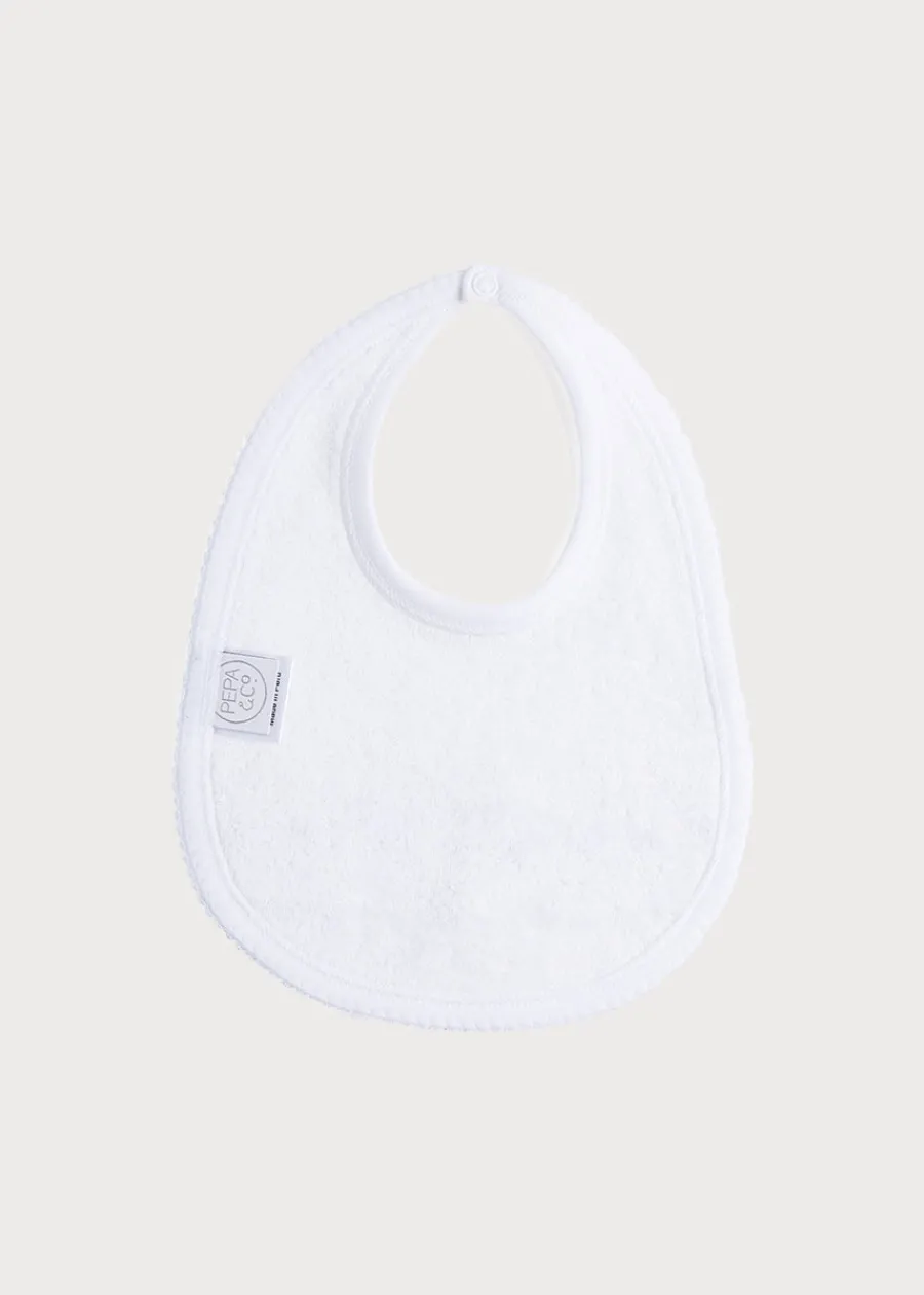 BOY Pepa London Pink Hand Smocked Bib