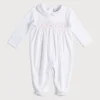 Pepa London Pink Hand Smocked Cotton All-in-One (0-12mths)