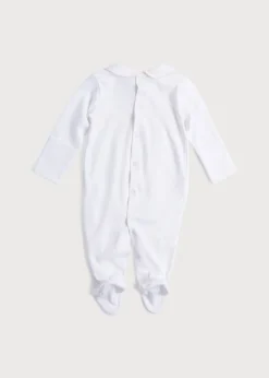 Pepa London Pink Hand Smocked Cotton All-in-One (0-12mths)