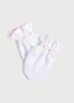 Pepa London Pink Hand Smocked Mittens