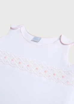BOY Pepa London Pink Hand Smocked Sleeping Bag (3-18mths)