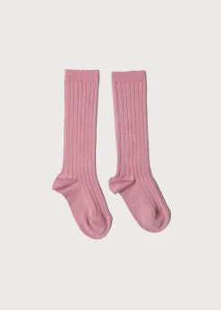 BOY Pepa London Pink Ribbed Knee-High Socks (3mths-10yrs)