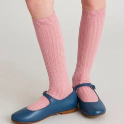 BOY Pepa London Pink Ribbed Knee-High Socks (3mths-10yrs)