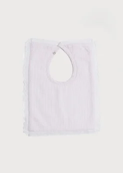 BOY Pepa London Pink Striped Cotton Bib