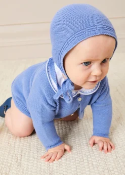BOY Pepa London Plain Cardigan in Blue (6mths-10yrs)