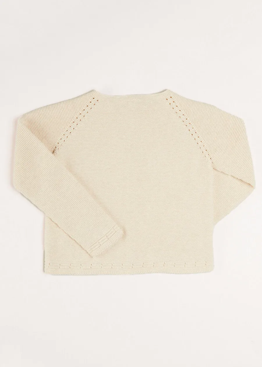 BOY Pepa London Plain Cardigan in Cream (6mths-10yrs)