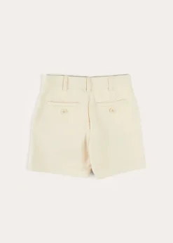 BOY Pepa London Plain Cotton Shorts in White (4-10yrs)