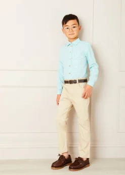 BOY Pepa London Plain Five Pocket Chino Trousers in Camel (4-10yrs)