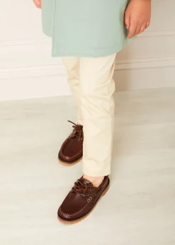 BOY Pepa London Plain Five Pocket Chino Trousers in Camel (4-10yrs)