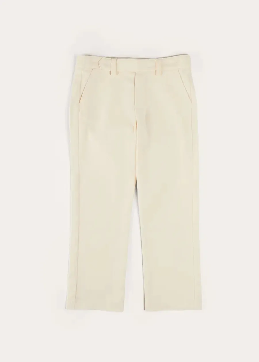 BOY Pepa London Plain Pocket Detail Trousers in White (4-10yrs)