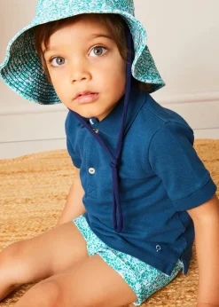 BOY Pepa London Plain Short Sleeve Polo Shirt in Navy (2-10yrs)