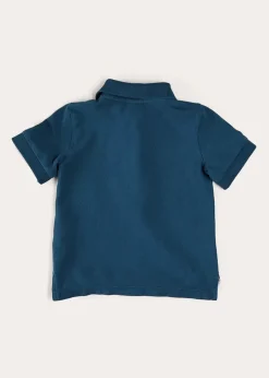 BOY Pepa London Plain Short Sleeve Polo Shirt in Navy (2-10yrs)