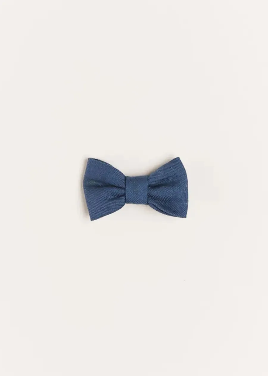 BOY Pepa London Plain Small Bow Clip in Royal Blue