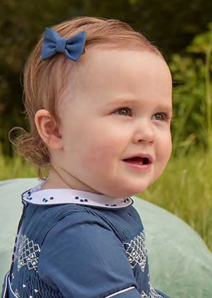 BOY Pepa London Plain Small Bow Clip in Royal Blue