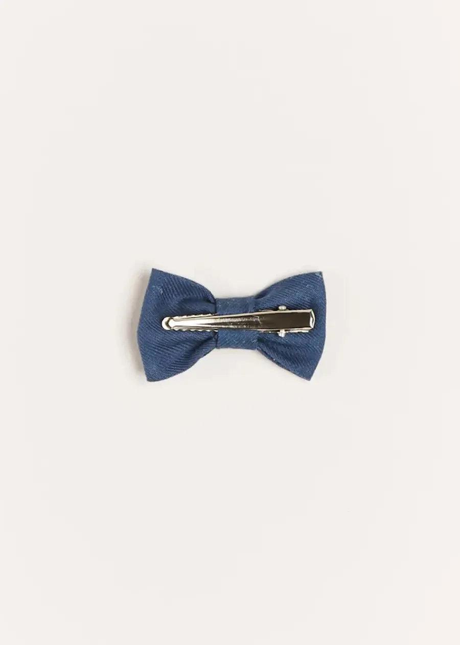 BOY Pepa London Plain Small Bow Clip in Royal Blue