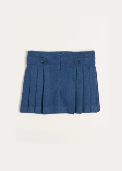 Pepa London Pleated Kilt Skirt in Blue (4-10yrs)