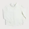BOY Pepa London Polo Collar Long Sleeve Oxford Shirt in White (4-10yrs)